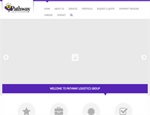Tablet Screenshot of pathwaylogistics.com
